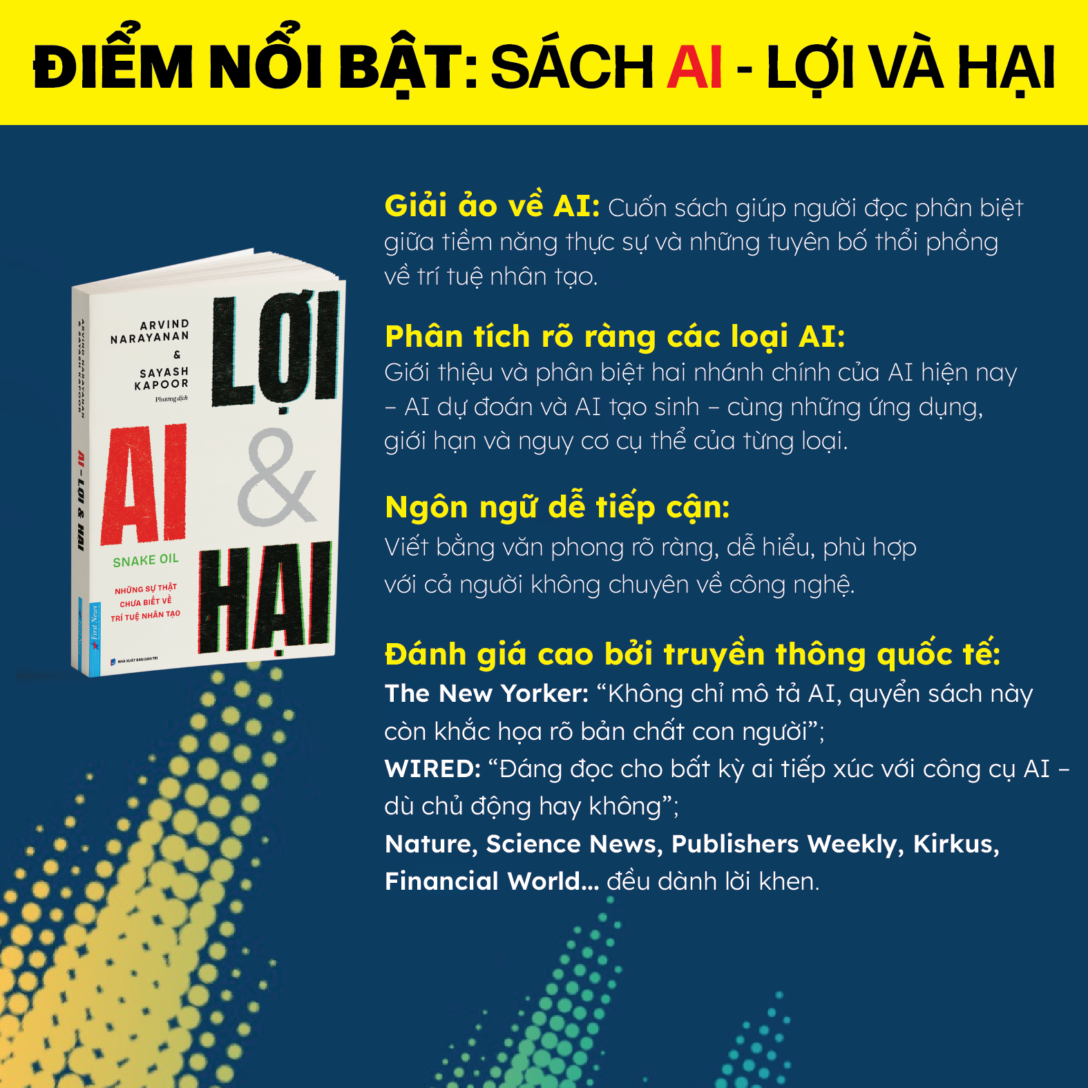AI – LỢI VÀ HẠI - Arvind Narayanan & Sayash Kapoor – Phương dịch – First News
