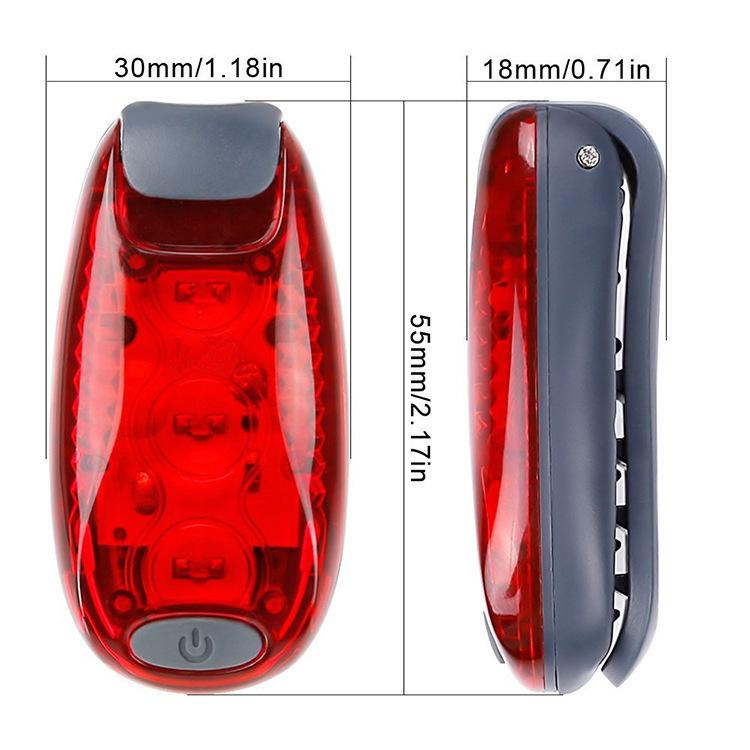 Đèn LED nhấp nháy bộ đèn an toàn đèn an toàn cho trẻ em cặp đi học người chạy ban đêm người leo núi chó xe kéo nhẹ có kẹp đèn cố định và đèn nhấp nháy 6er