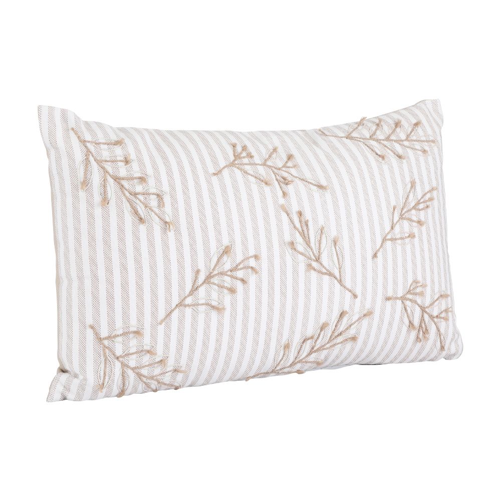 Gối Tựa SIMPLY-FLORY 30x50x10 cm, chất liệu vải cotton, màu kem | Index Living Mall - Phân phối độc quyền tại Việt Nam