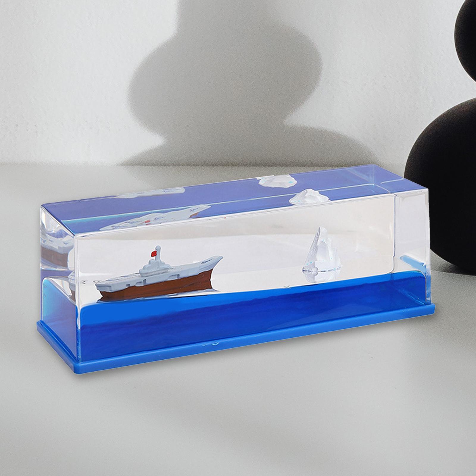 Creative Ship Fluid Drifting Bottle for Living Room Decor Birthday Gift