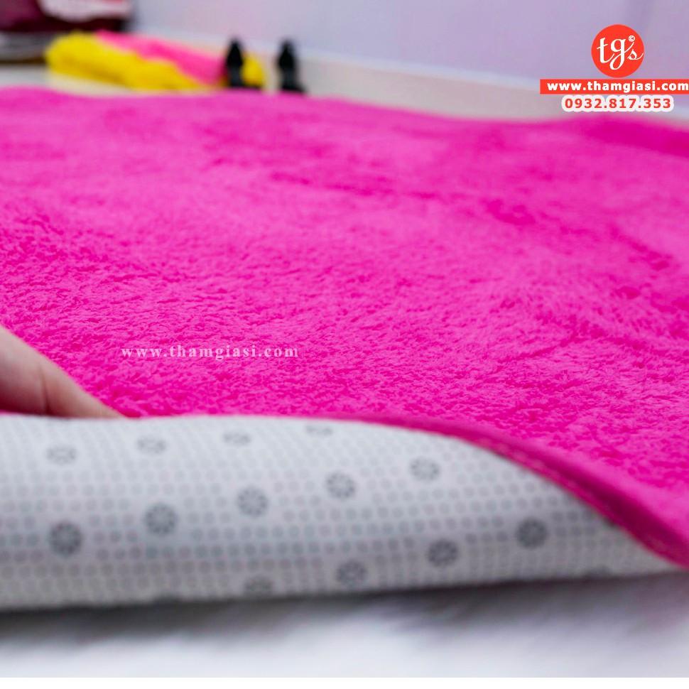 Thảm Lông Cừu Màu Đỏ Hoa Hồng | Thảm Trang Trí Phòng Khách - Phòng Ngủ - Thảm Trải Sofa - Thảm Dành Cho Bé