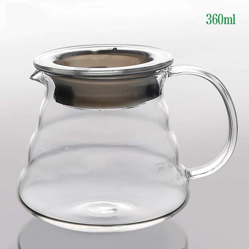 Combo bộ bình và phểu inox pha cafe drip V60 360ml