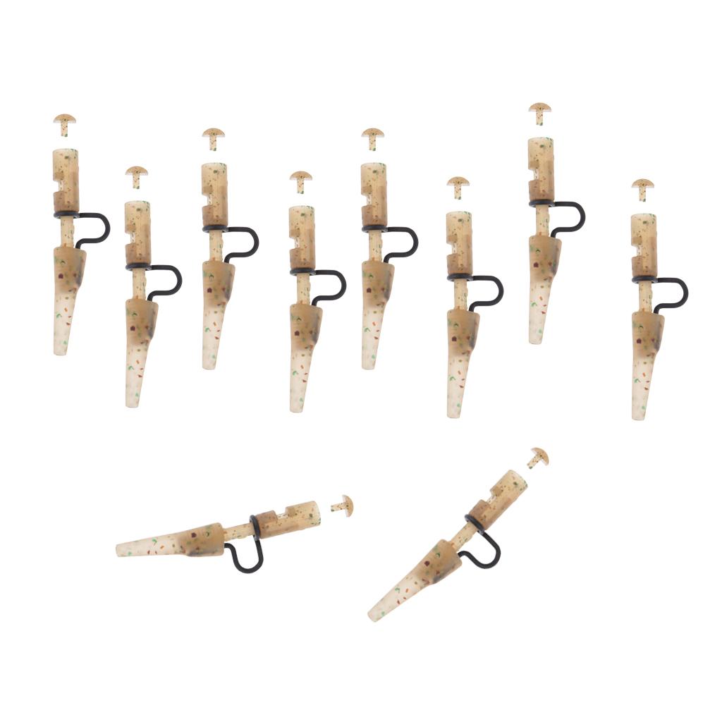 10 Pieces Carp Fishing & Tail Rubber Safety