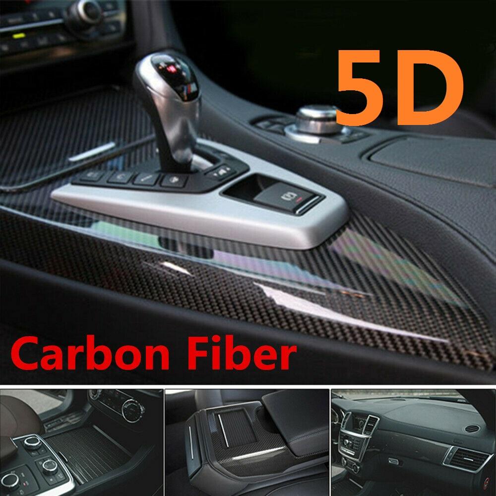 Black Carbon Fiber Film Vinyl Sheet Roll Wrap -30x150cm/11.8x59.1 inch