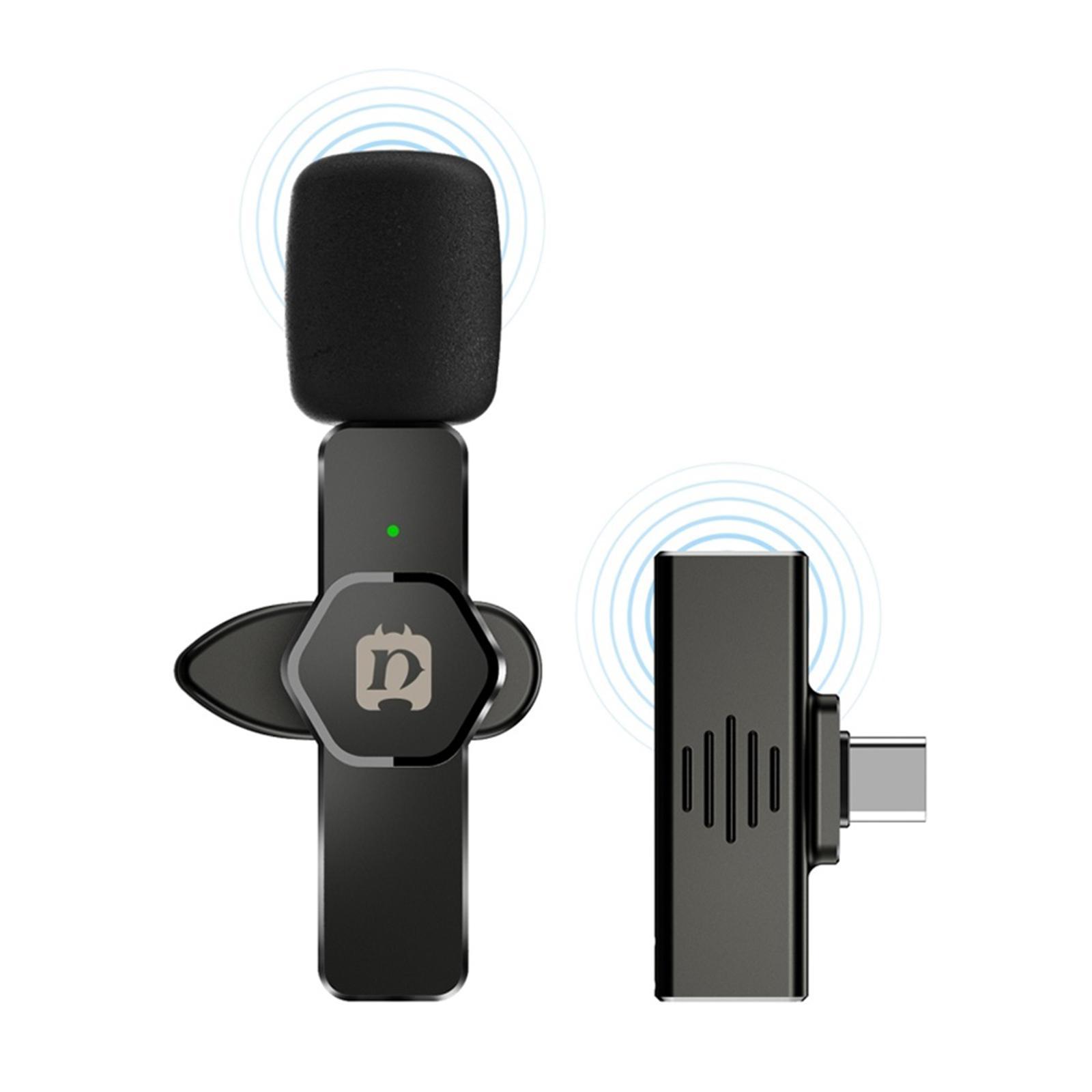 Wireless Lavalier Microphone Usb-C PC for Interview-Auto Sync Meeting