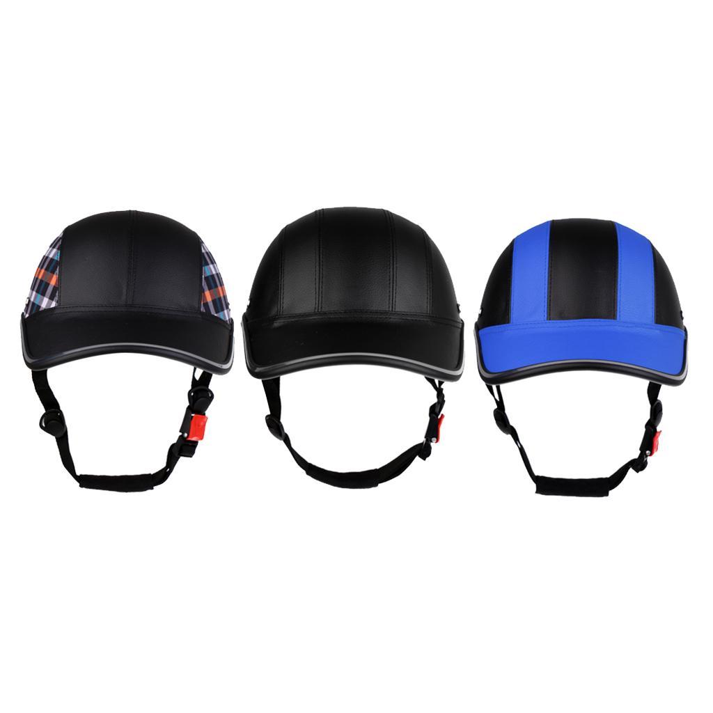 3x Baseball Hat Style Motorcycle Bike  Anti- Safe Hat Visor Gifts