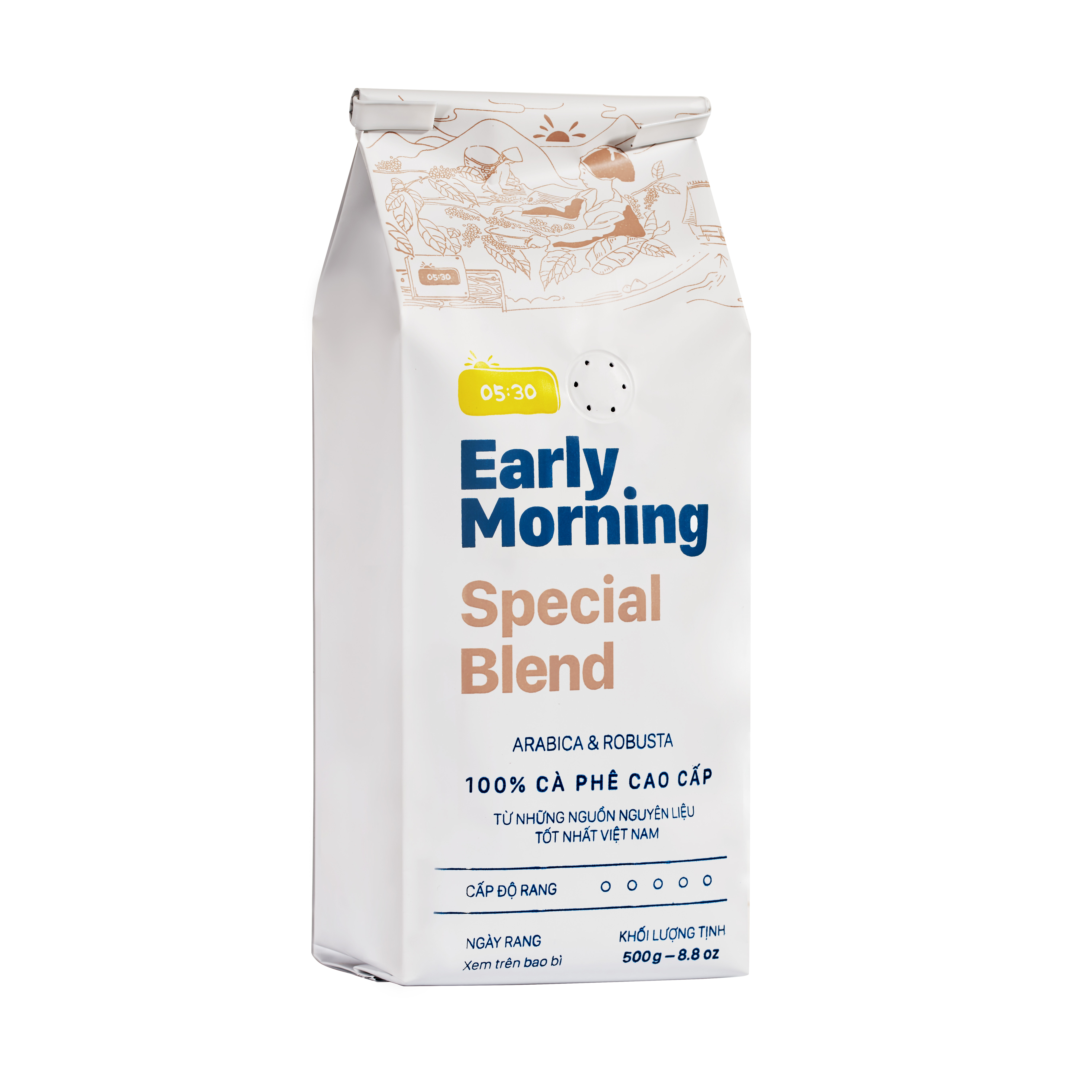 Cà Phê Nguyên Hạt Cao Cấp Early Morning - Special Blend (500G)