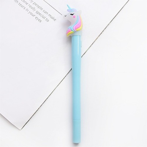 Bút mực gel đen pony viết ngòi 0.5mm lalunavn thiết kế phát sáng dễ thương