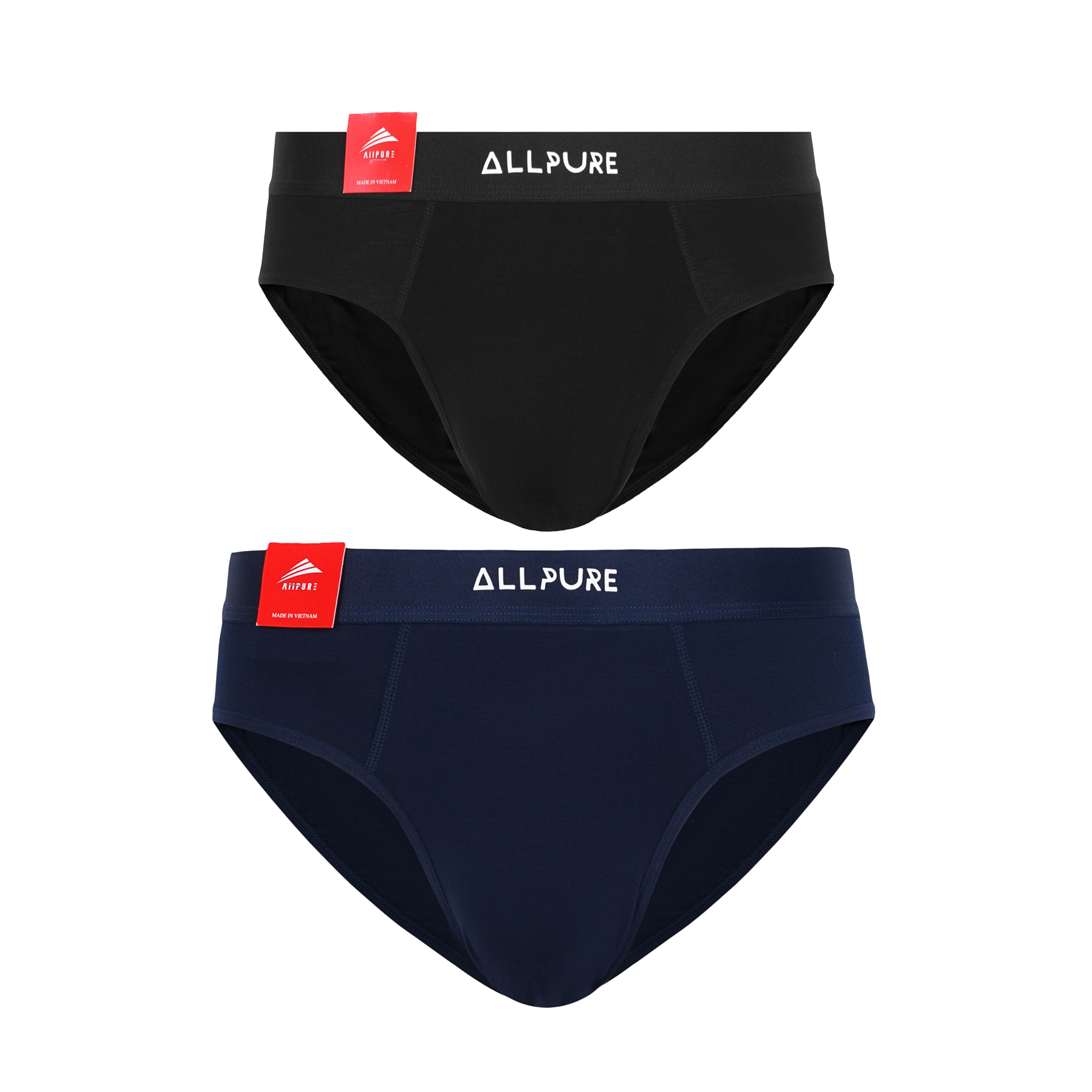 Combo 4 quần lót brief nam màu tùy chọn ALLPUR vải sợi tre khử mùi kháng khuẩn mặc siêu mát