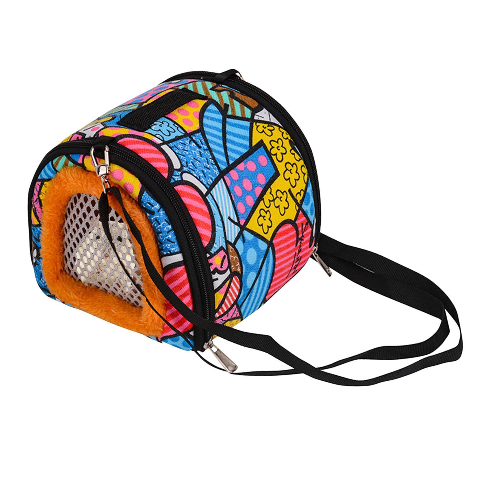 Pet Hamster Carrier Travel Bag Small Animals Guinea Rat Outdoor