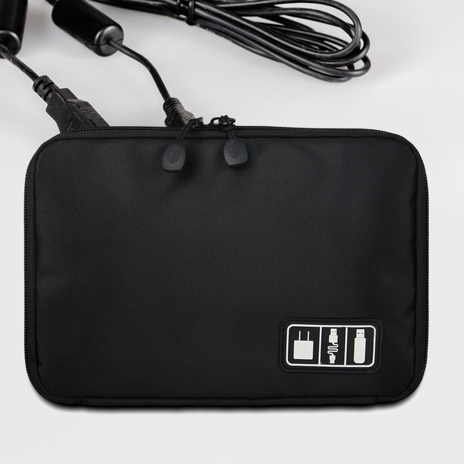 Electronic Organizer Large Cord Management Case for USB C Charger SD Card