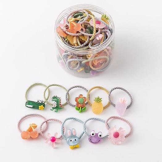 Cột tóc hoạt hình cho bé phong cách Hàn Quốc