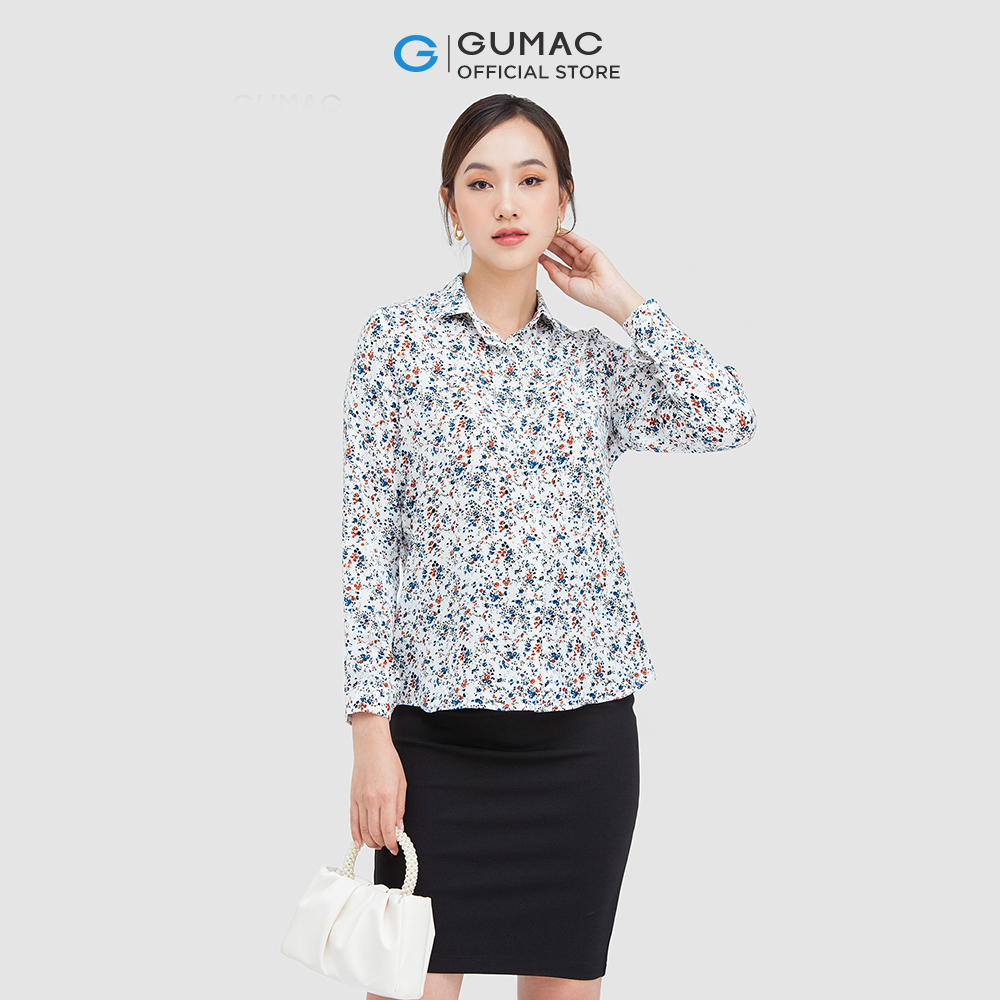 Áo sơ mi nữ GUMAC AC05077 giấu nút