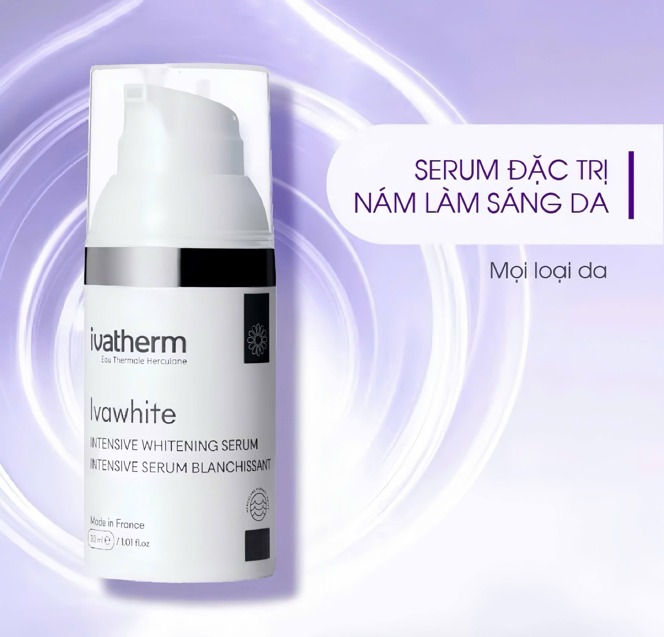 Serum Ivatherm Ivawhite Serum Hỗ Trợ Cải Thiện Nám Làm Sáng Da 30ml