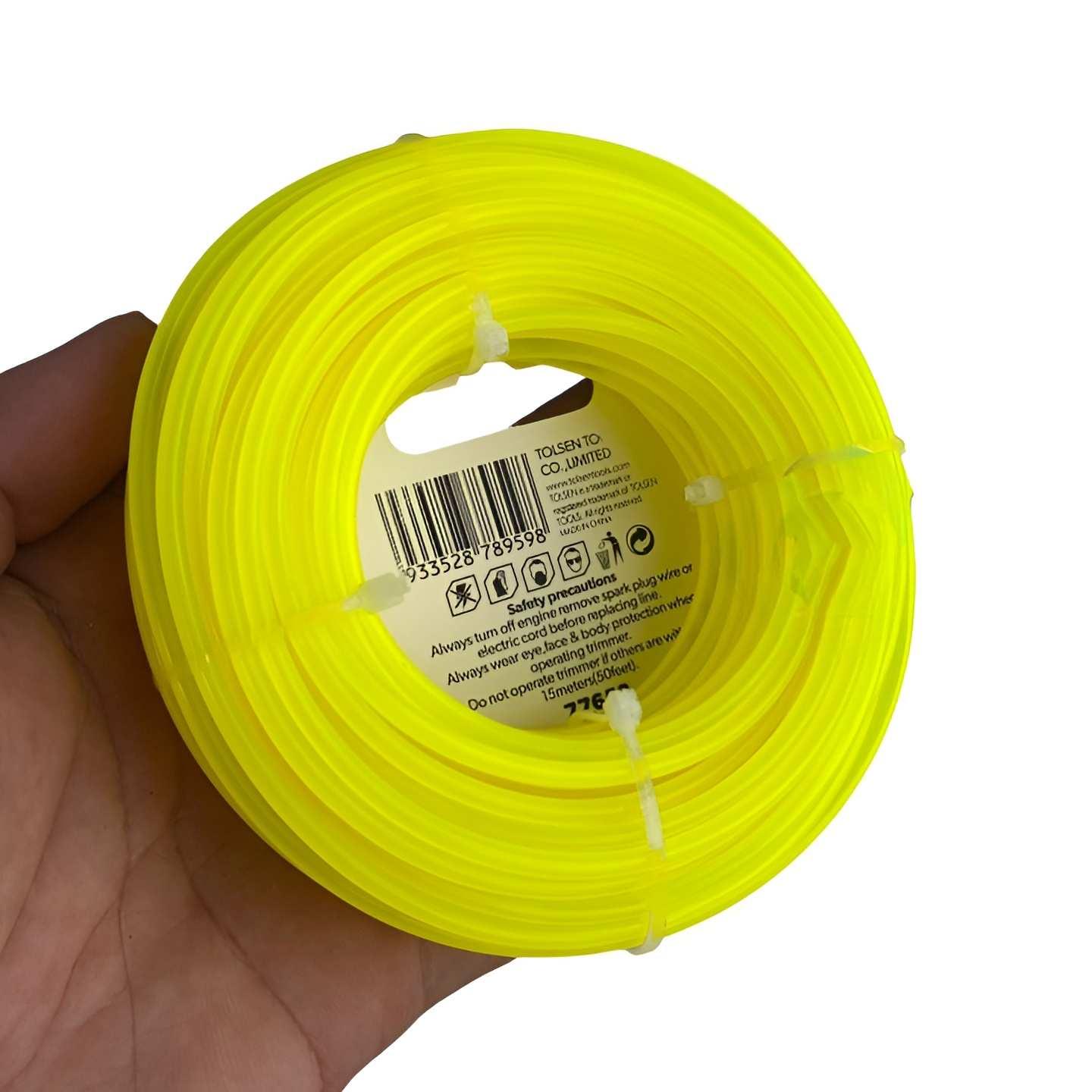 DÂY CẮT CỎ VÀNG 3X15M 77659 TOLSEN - HÀNG CHÍNH HÃNG