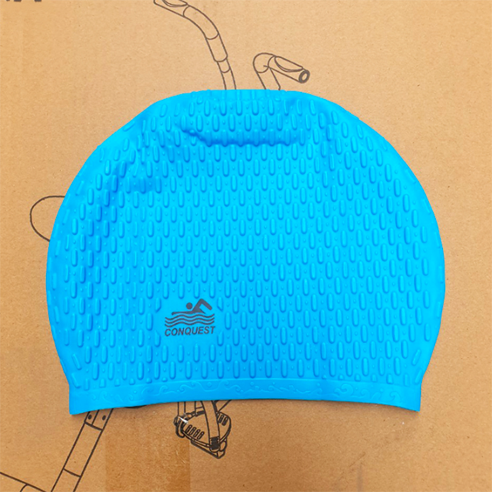 Nón Bơi ConQuest 100% Silicone Cao Cấp Có Gai Siêu Co Giãn