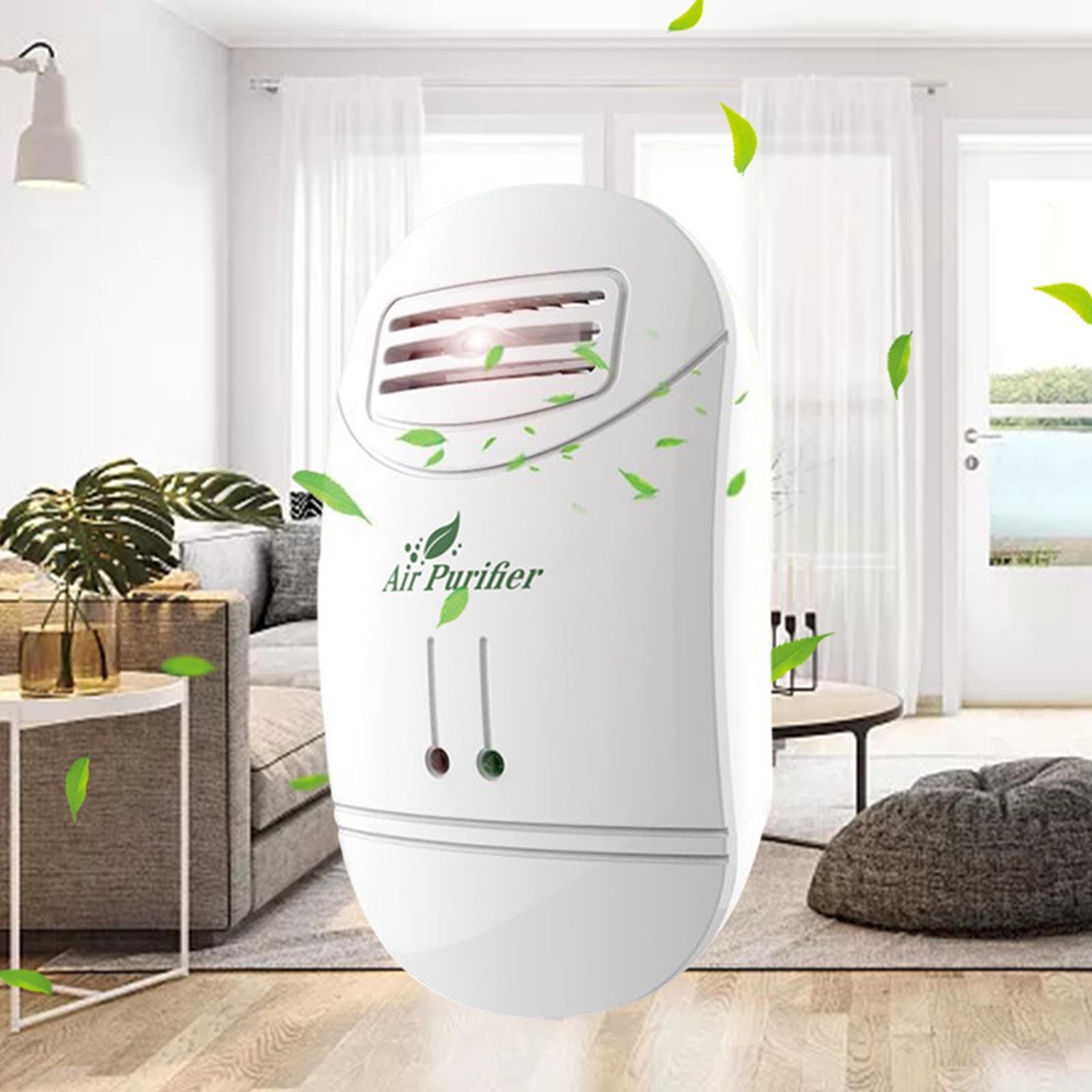 Negative Ion Air Purifier Deodorizer Plug and Play for Tabletop Bedroom