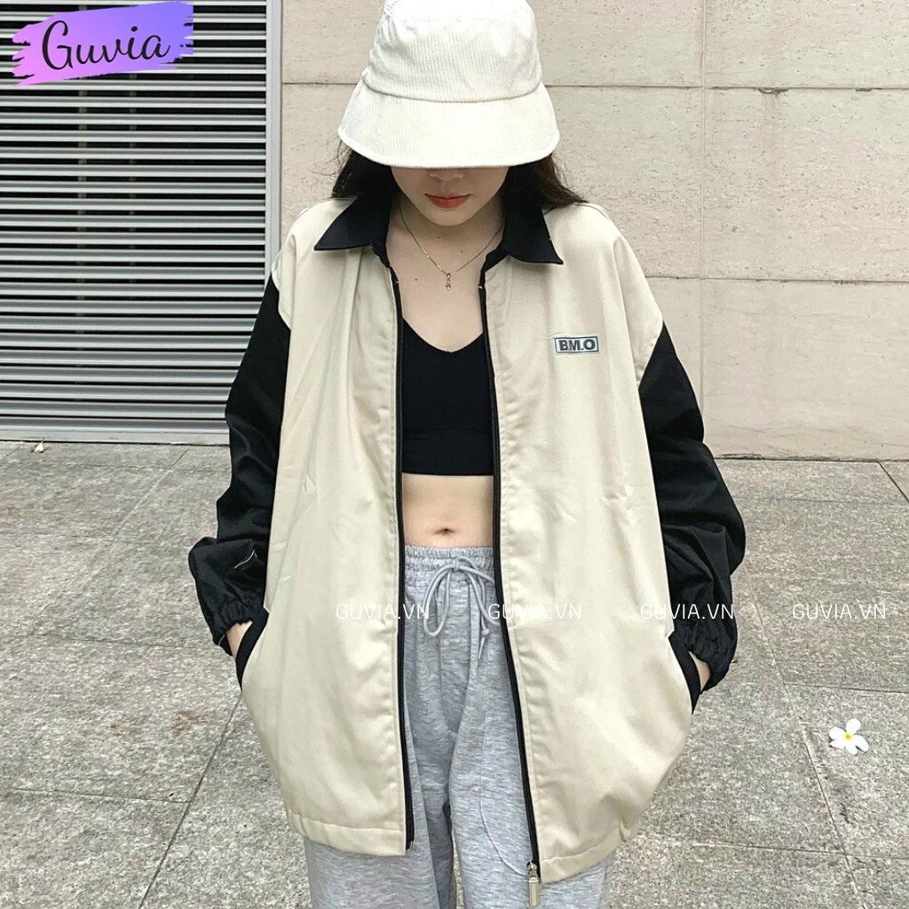 Áo Khoác Kaki B.M.O Nam Nữ Ulzzang Unisex 2 Lớp Form Rộng Thể Thao