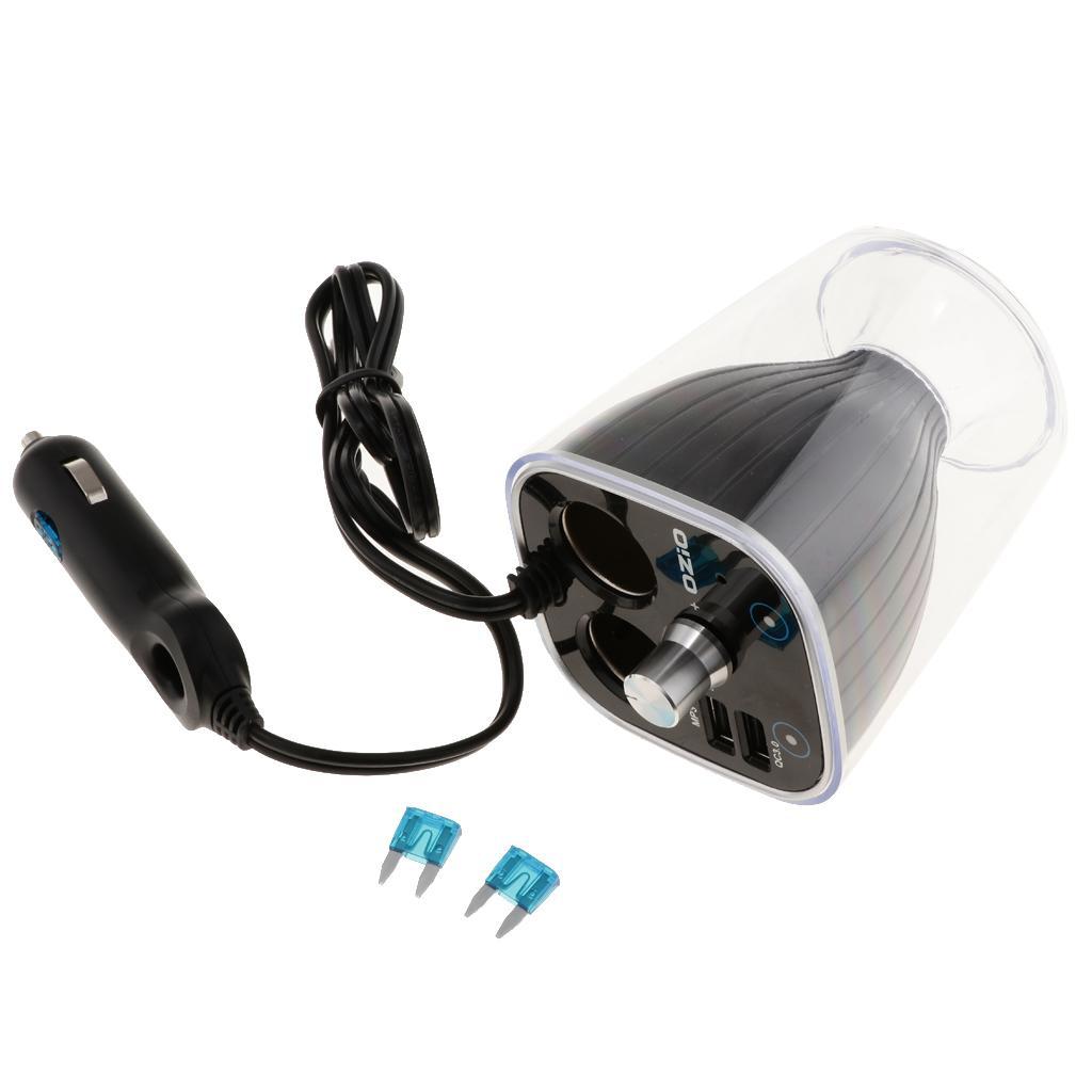 Car/Auto   Female Charger Socket Double USB + Bluetooth