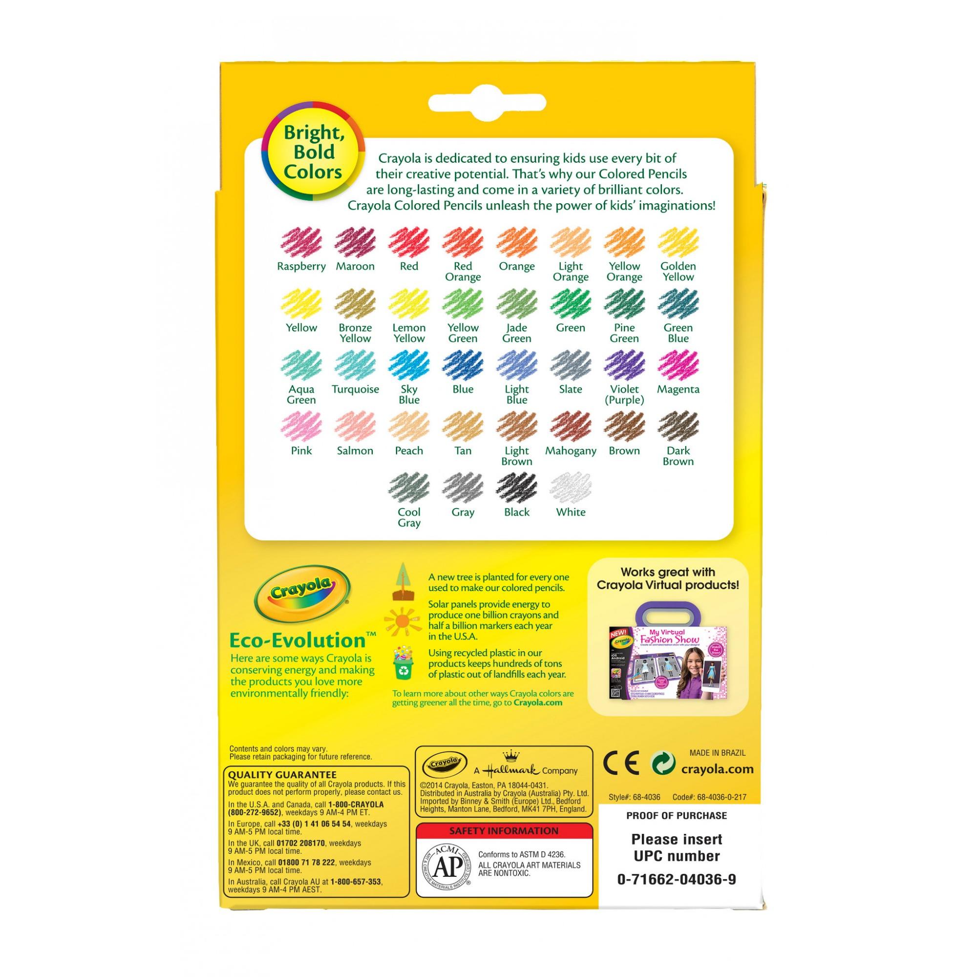 Hộp 36 bút chì màu Crayola chuốt sẵn