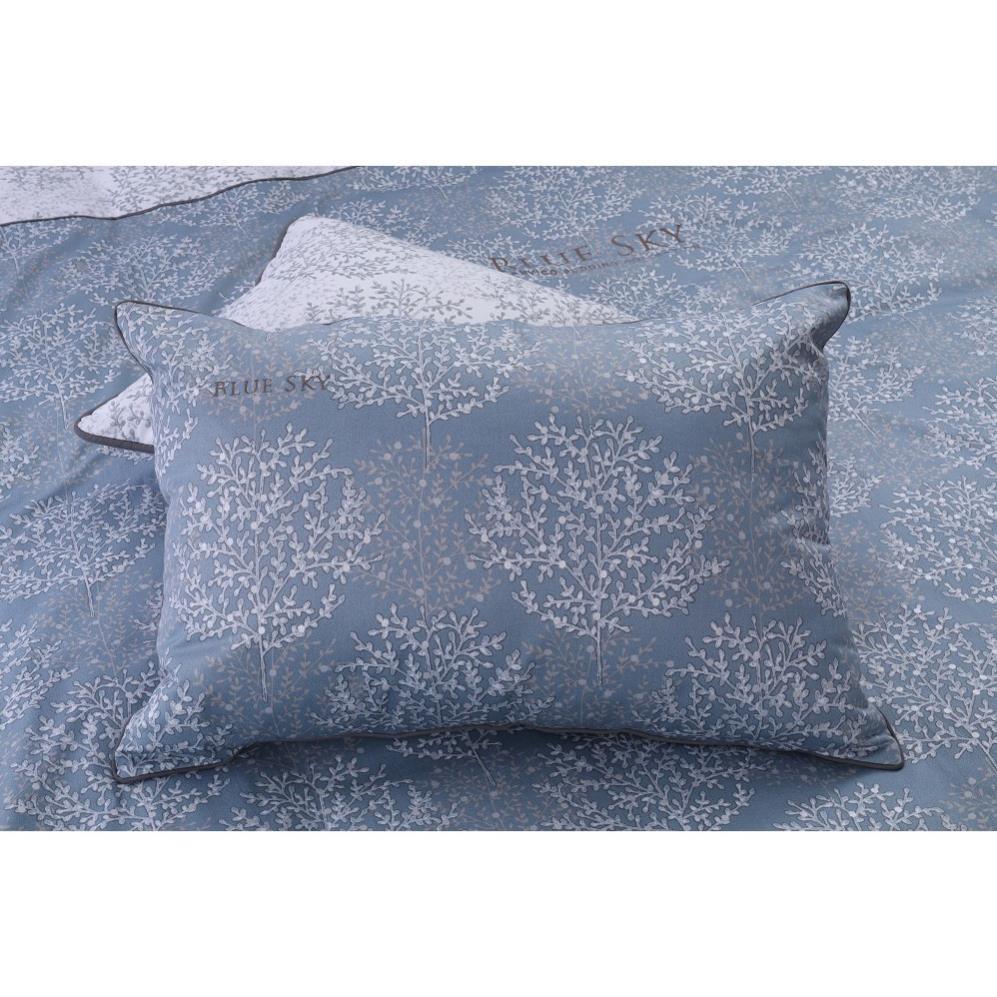 Bộ ga chun, vỏ chăn, đôi vỏ gối đầu Blue Sky - DL146