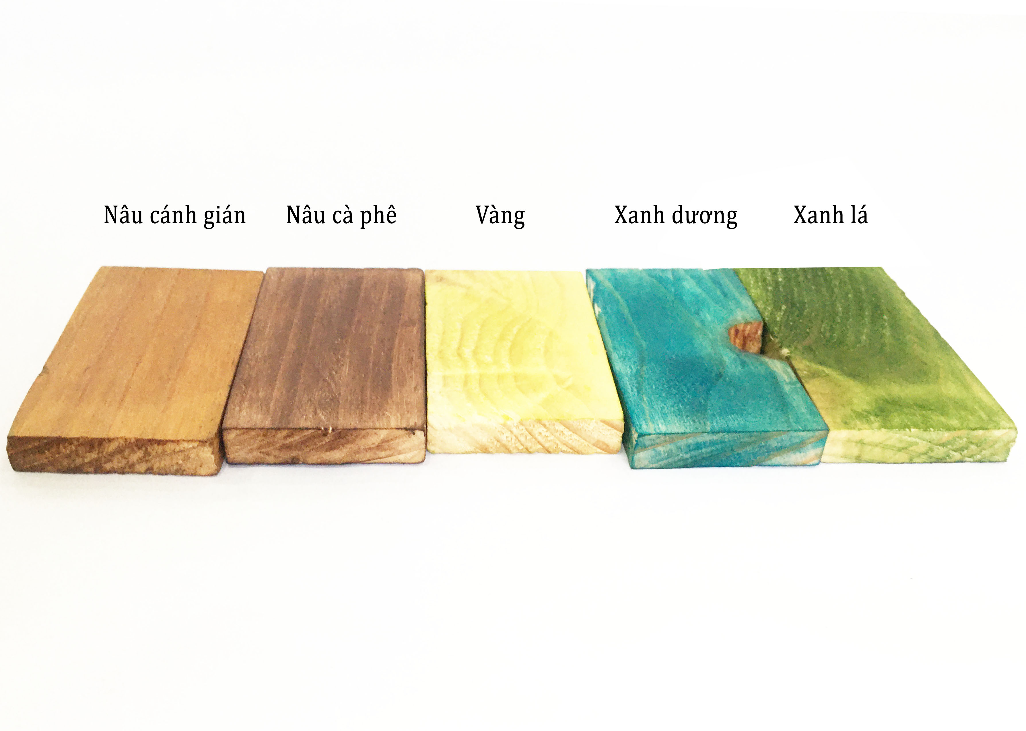 Bộ Chốt gỗ treo rèm từ gỗ thông Phụ kiện treo mành vintage, làm pát treo sào (màu gỗ thông mộc hoặc Nhiều màu vintage)