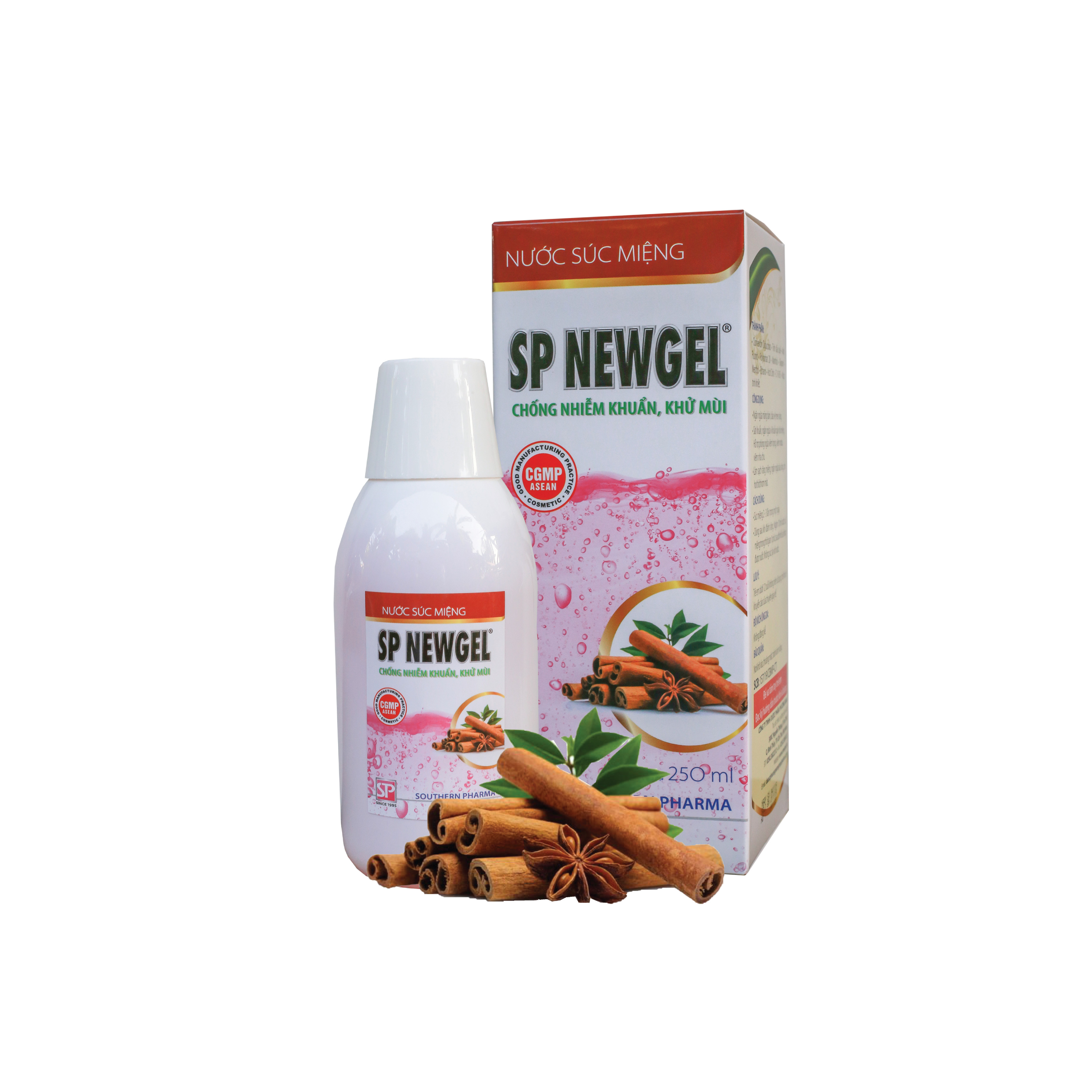 Nước súc miệng chống nhiễm khuẩn, khử mùi SP Newgel