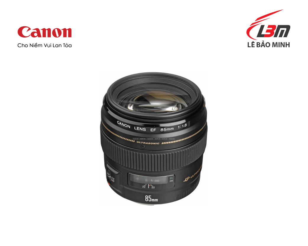 Ống kính Canon EF 85mm f/1.8 USM - Hàng Chính Hãng