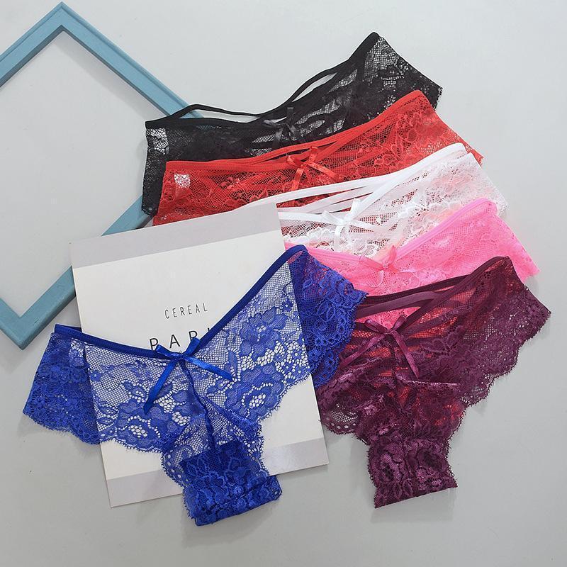 Quần lót ren lưới caocấp MẶT SAU DÂY ĐAN CHÉO Siêu.thoáng mát cho nữ Women