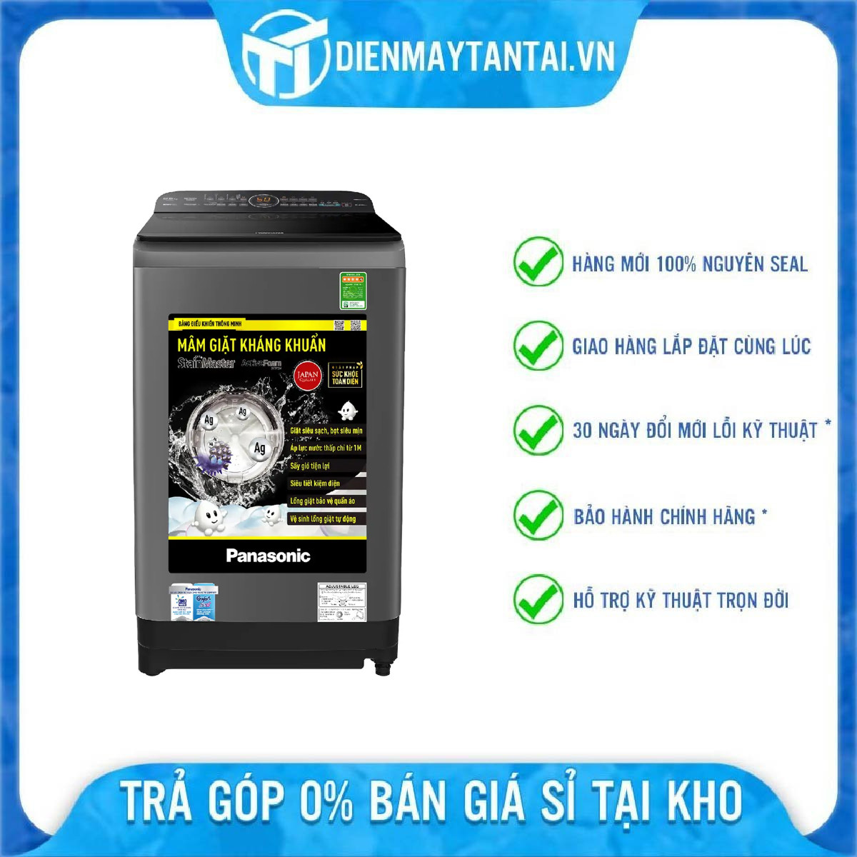 Máy giặt Panasonic 10 kg NA-F100A9DRV - Chỉ giao HCM