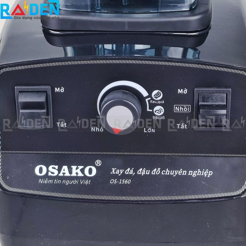 Máy xay sinh tố 1450W Osako đa năng cối nhựa cứng kháng vỡ 2L socket bọc cao su không bị mài mòn xay được đá,hạt cứng-Hàng Chính Hãng