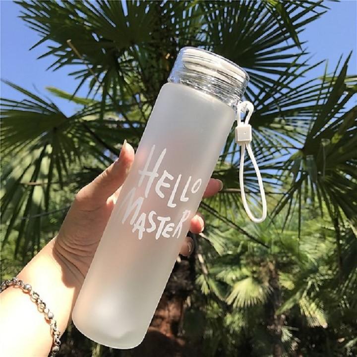 Bình Nước Thủy Tinh Hello Master 400ml