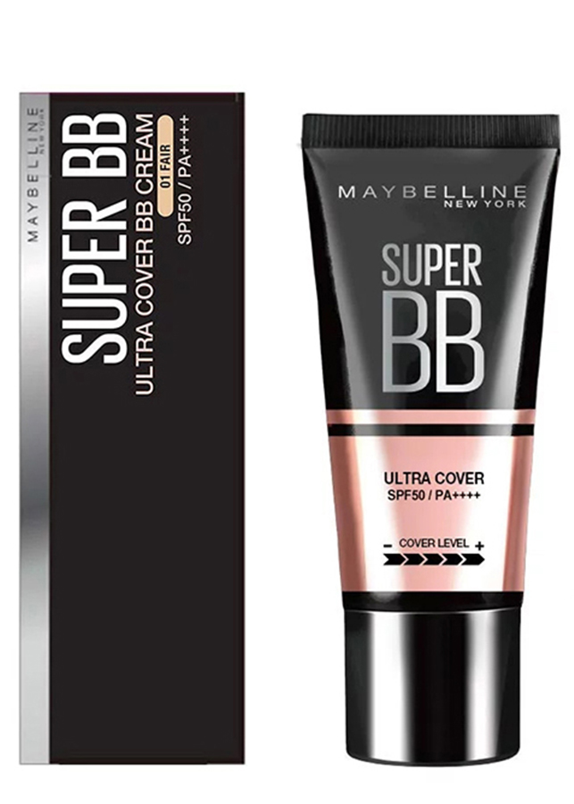 Kem Nền Maybelline Super BB Ultra Cream Cover SPF50 PA++++ 30ml Trang Điểm Hoàn Hảo PM711