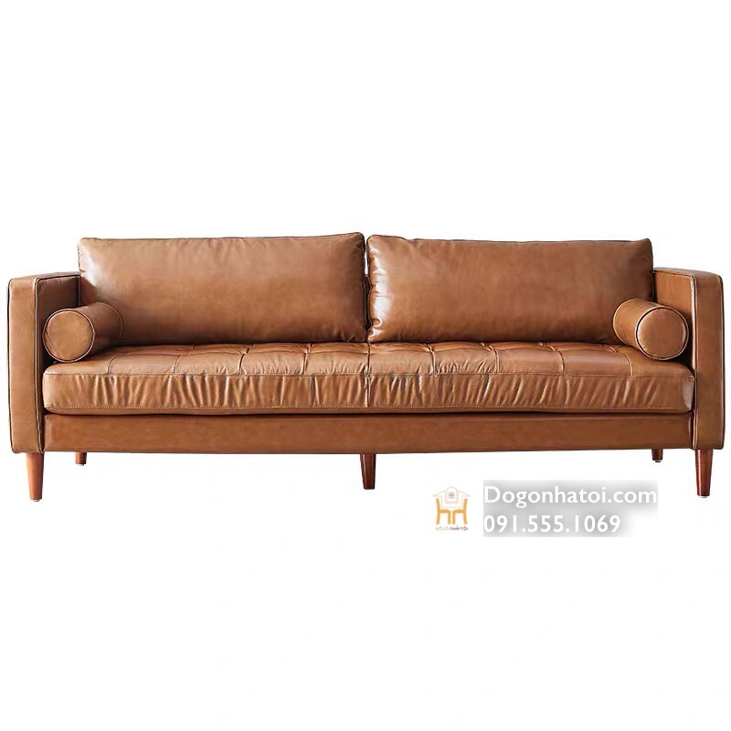 Sofa Da Cao Cấp Nhập Khẩu Phòng Khách Đẹp SF401 - Đồ Gỗ Nhà Tôi