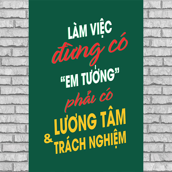 Tranh Slogan Tạo Động Lực Văn phòng DLVP-04 (Không bao giờ là thất bại tất cả chỉ là thử thách)