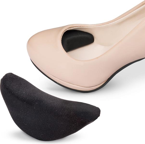Combo 2 bộ miếng mút lót mũi giày êm chân - Màu Đen (2 miếng mút / bộ)