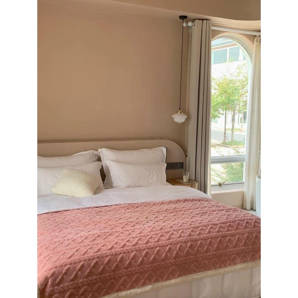 Chăn lông 1 mặt TUYẾT NHUNG 1 mặt LÔNG CỪU siêu ĐẸP siêu MỀM MỊN size TO 2m2x2m3