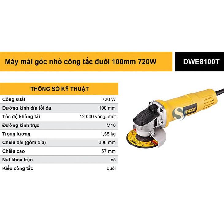 Máy mài góc DEWALT DWE8100T