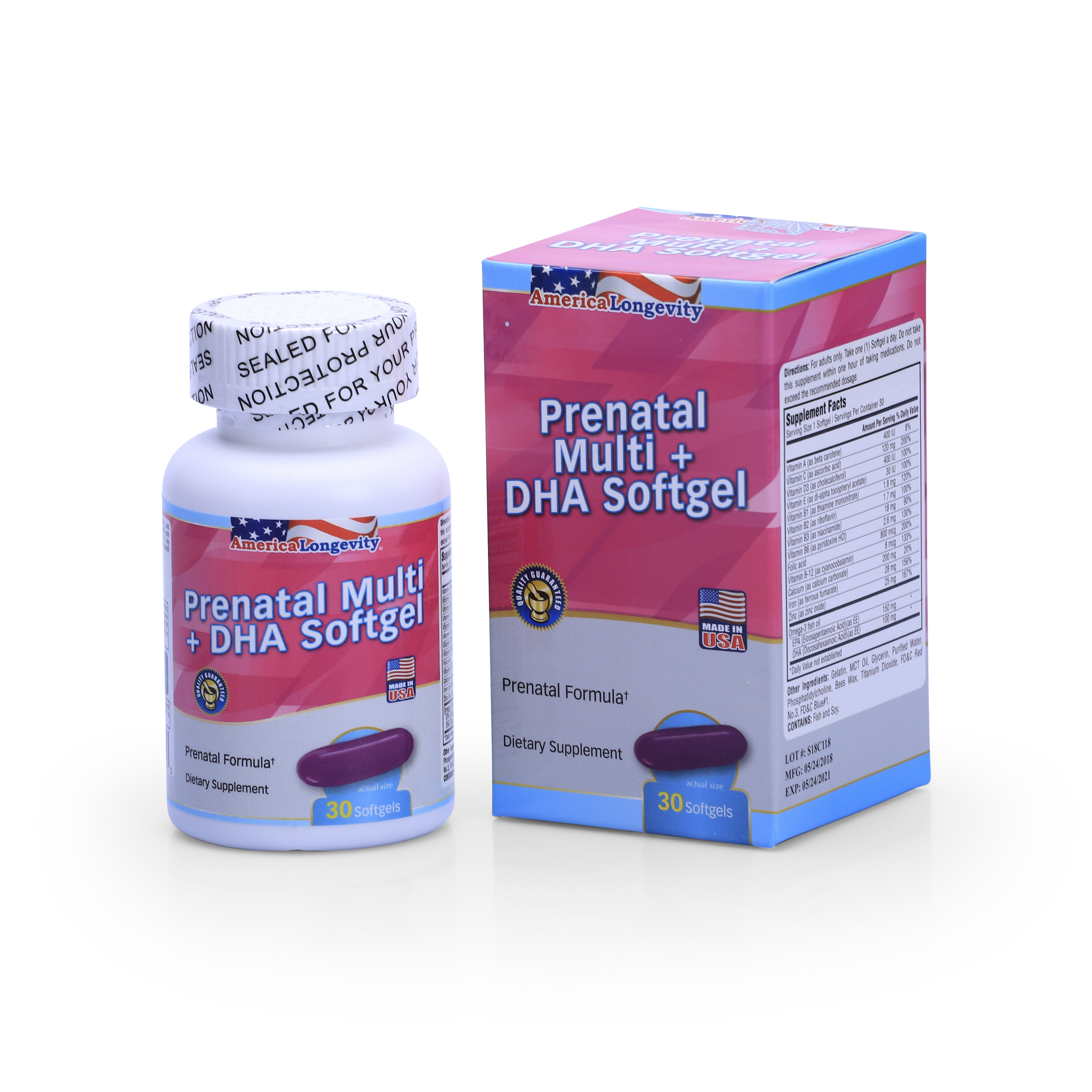 Thực phẩm bảo vệ sức khoẻ Prenatal Multi + DHA Softgel