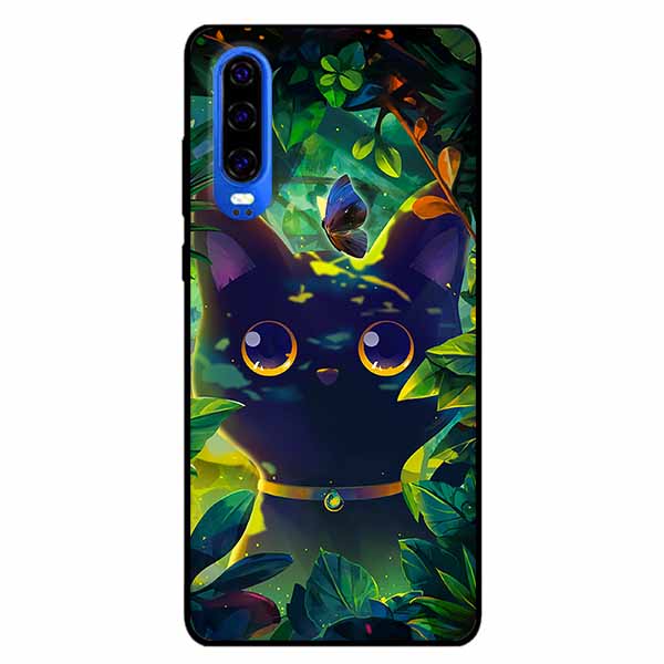 Ốp lưng dành cho Huawei P30 mẫu Mèo Đeo Lục Lạc