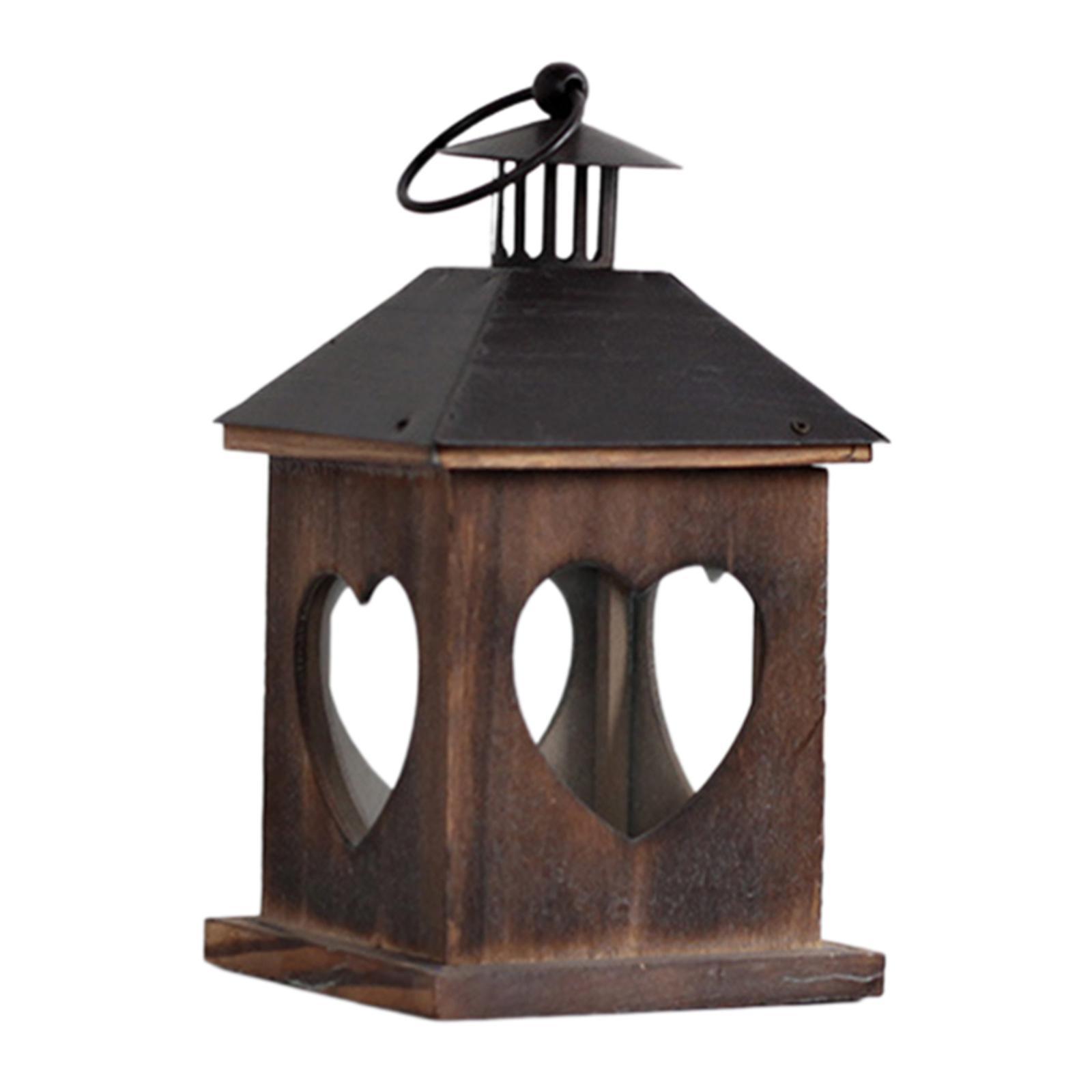 Candle Holder Hanging Lantern Ornaments Windproof for Outdoor Candlestick Love