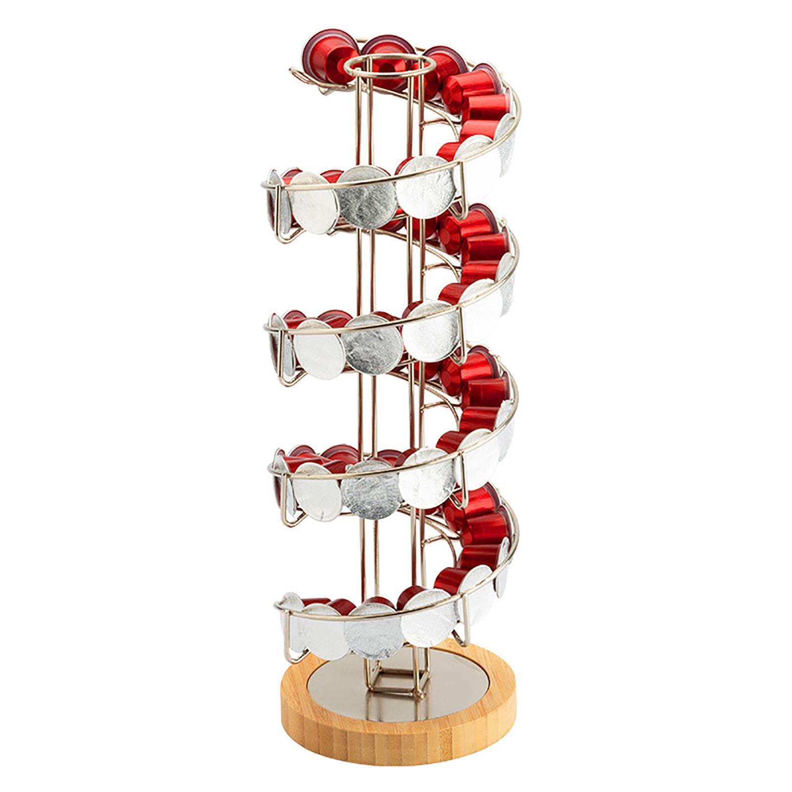 Coffee Capsule Rack Rotatable Coffee Pod Holder Stand