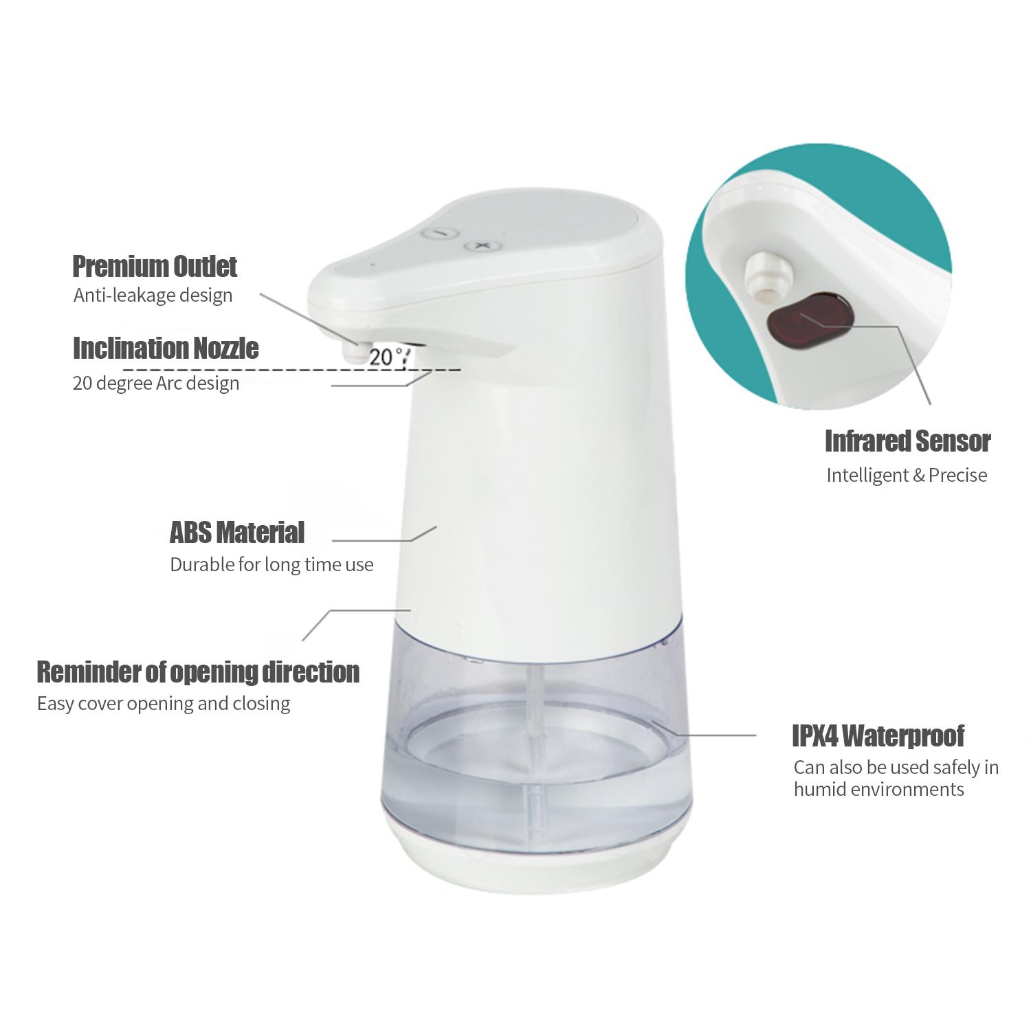Máy Xịt Xà Phòng Tự Động 350Ml Cảm Biến Hồng Ngoại