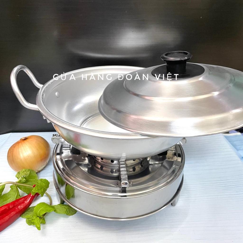 Bộ NỒI LẨU Nhôm/ BẾP CỒN Inox - Set Tiện Lợi. Phù hợp quán ăn nhà hàng. Đồ Gia Dụng nhà bếp pha chế làm bánh nguyên liệu