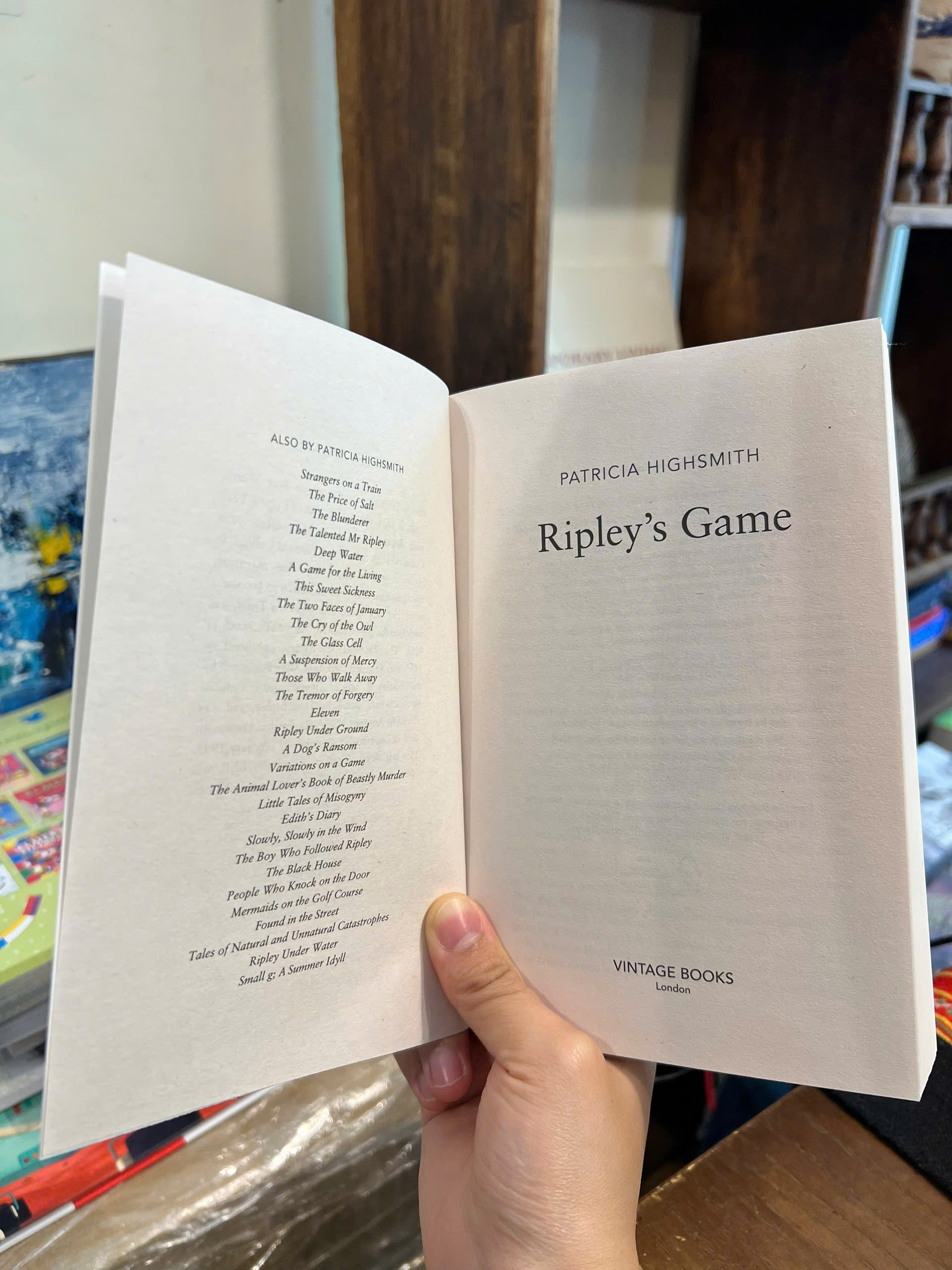 Sách - Ripley's Game by Patricia Highsmith | Crime / Mystery / Thriller / Ngoại văn Nhập khẩu UK