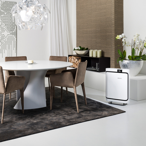 Máy Lọc Không Khí Cao Cấp BONECO P500 Chống Dị Ứng, Khử Mùi, Diệt Khuẩn, Lọc Bụi Báo Ô, Khuếch Tán/ Xông Tinh Dầu Nhiễm, Báo Ô Nhiễm - Hàng Nhập Khẩu