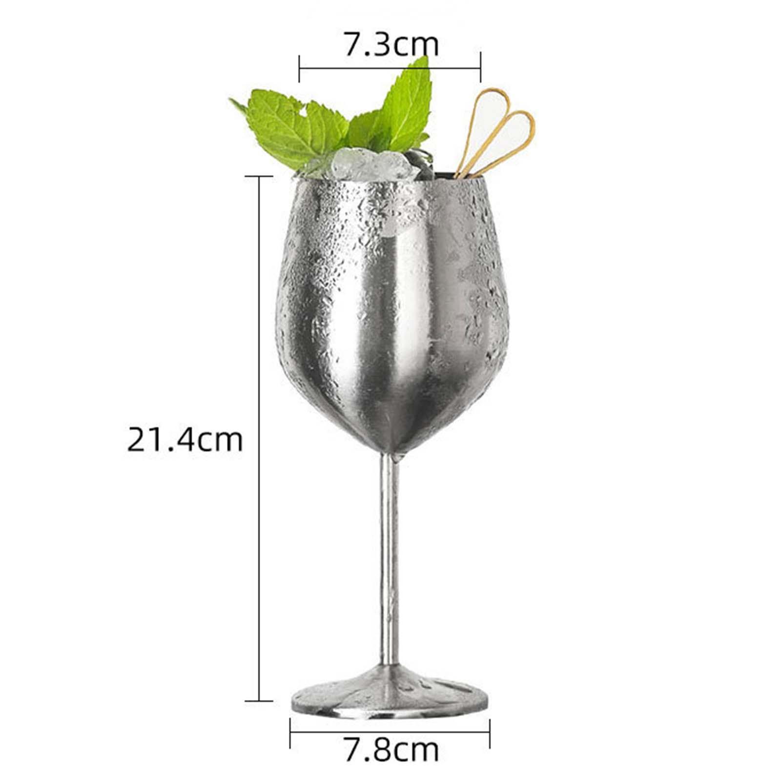 Stainless Steel Champagne Glasses Martini Glasses Cocktail Glasses for Party