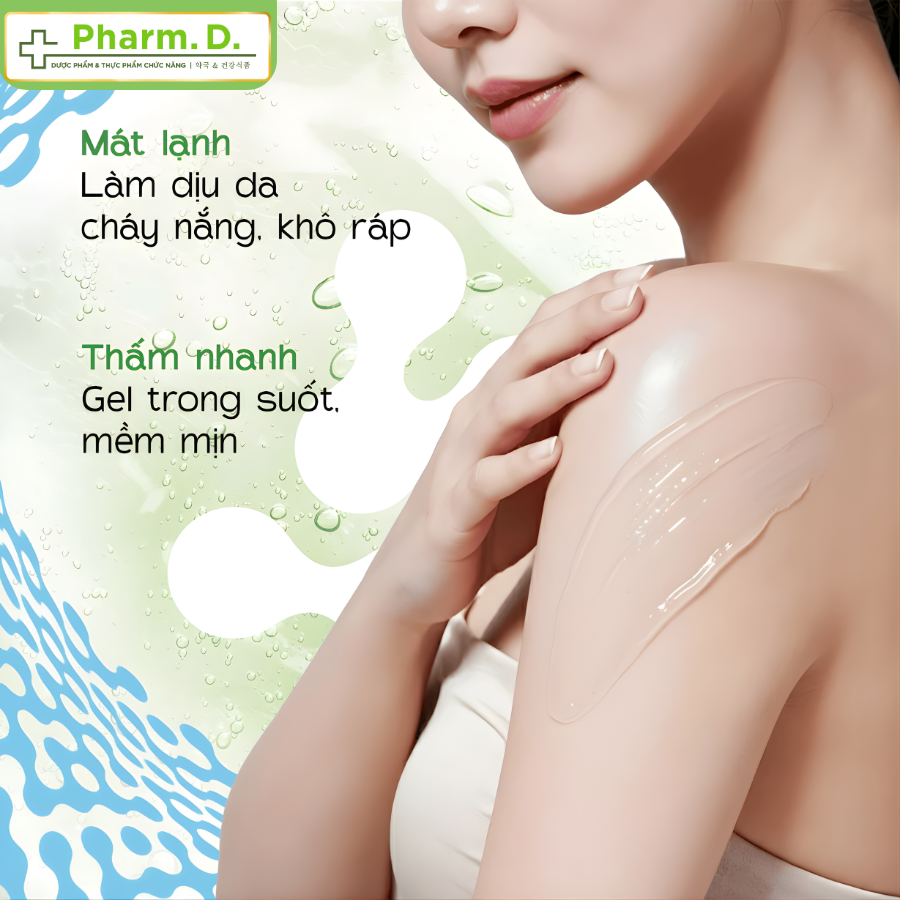 Gel Nha Đam Milaganics Provitamin B5 - Phục Hồi Da Nhạy Cảm, Làm Mát Da Cháy Nắng (300ml)