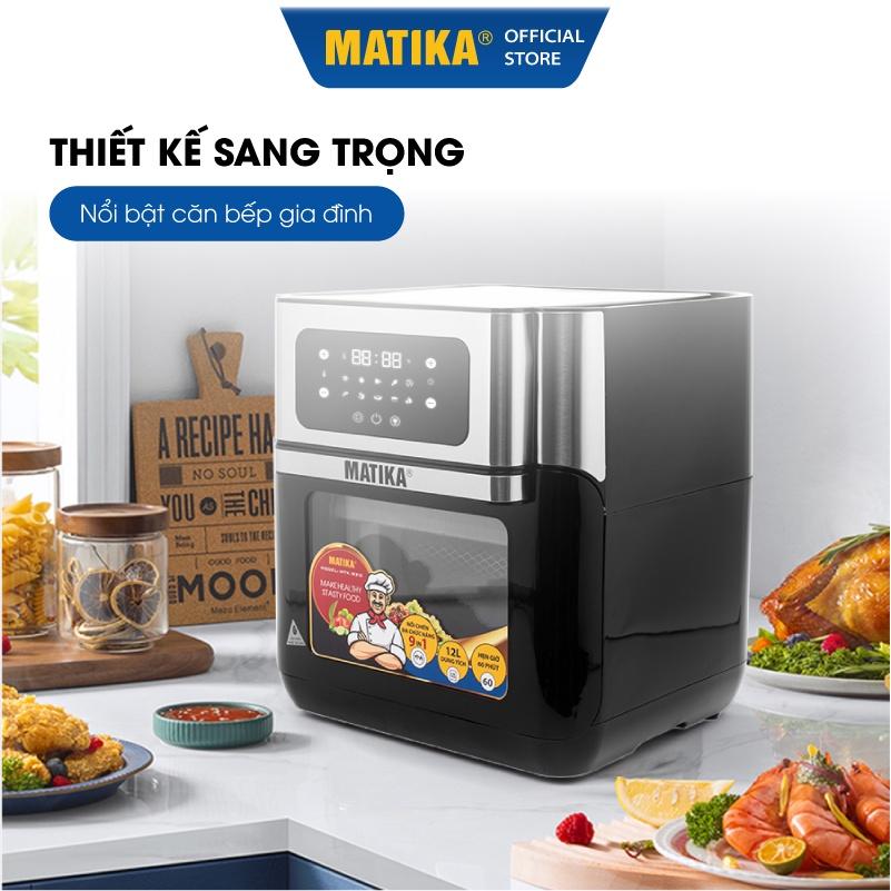 Nồi Chiên Không Dầu MATIKA 12L 1500W MTK-9312 - Hàng Chính Hãng