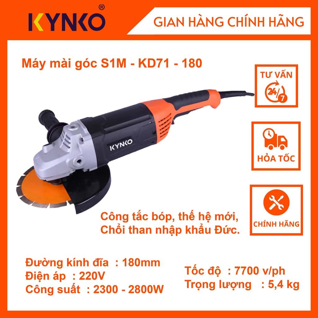 Máy mài góc cầm tay chính hãng Kynko S1M-KD71-180 Đường kính lưỡi tối đa 180mm siêu bền